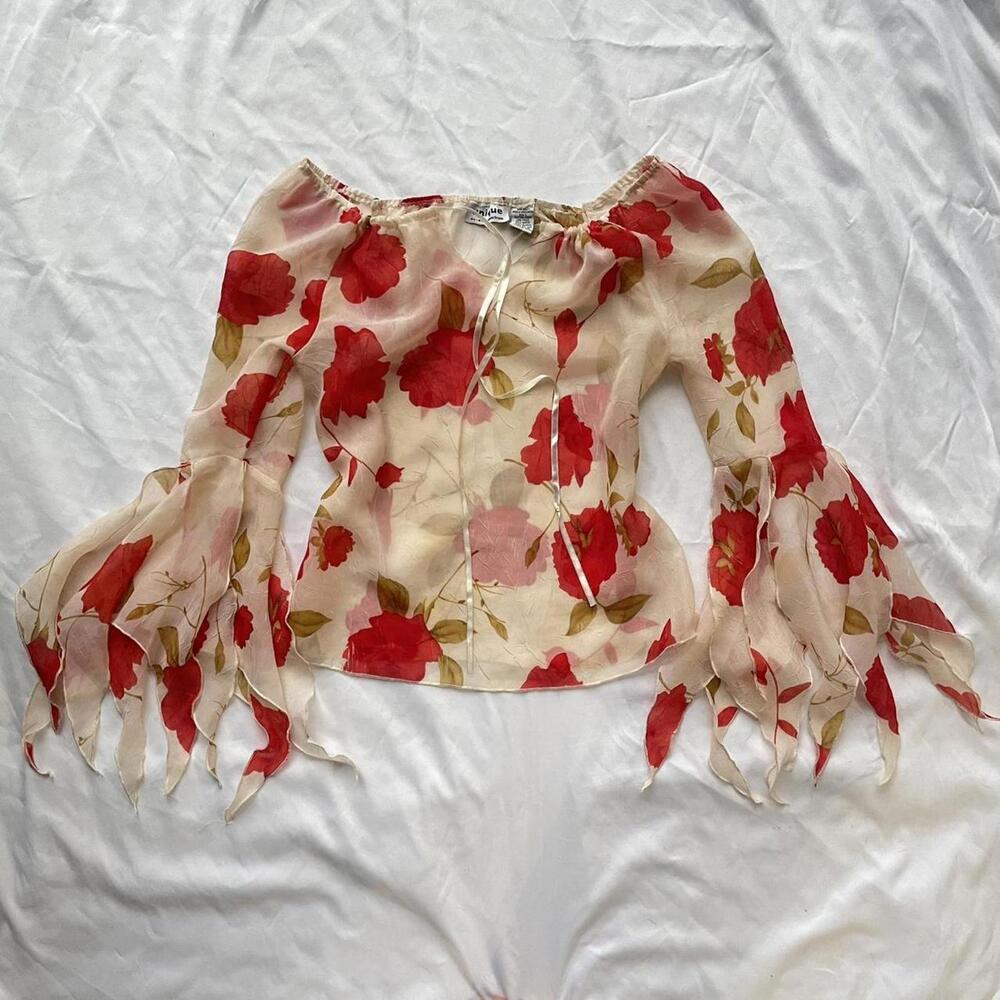 Y2K UNIQUE SPECTRUM FAIRY BLOUSE - Picture 3 of 8